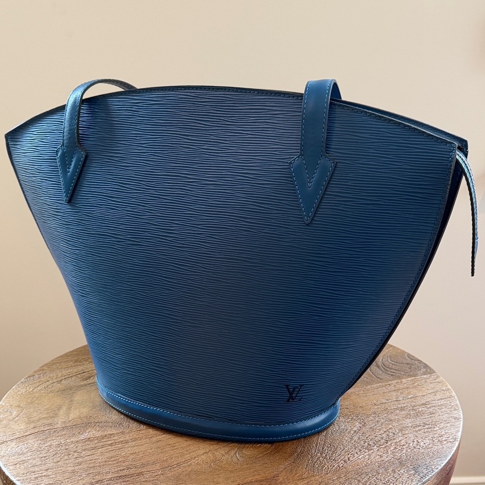 Louis Vuitton Blue Tote Bag